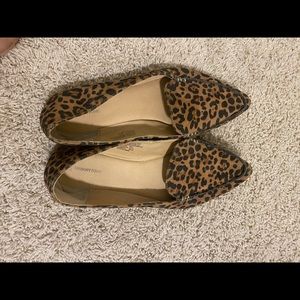 Leopard print flats